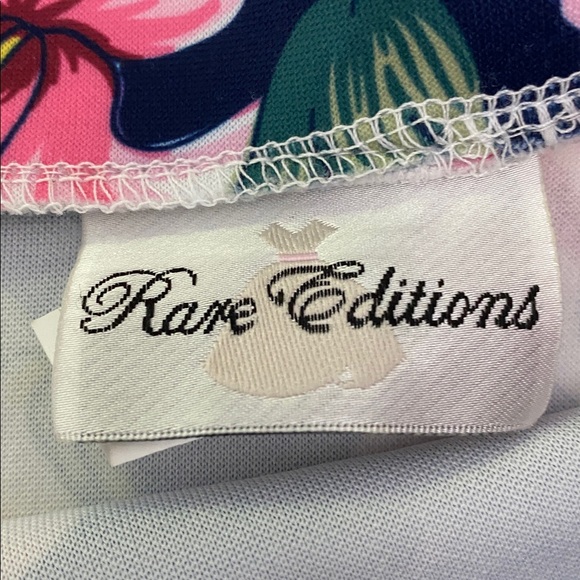 Rare Editions Floral A-Line Skirt - Pink and black Girls Size 12 - Picture 2 of 6